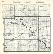 Daviess County, Benton, Salem, Washington, Lincoln, Marion, Grand River, Jamesport, Colfax, Missouri State Atlas 1940c